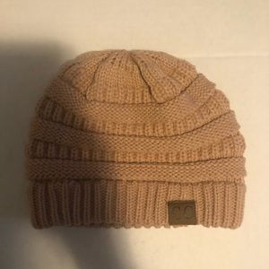 Pink CC beanie